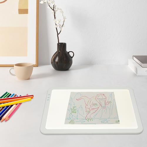 A3 LED Light Box for Tracing & Drawing, Adjustable Green Light Pad, Essential Tool for Artists, Tattoo Designers, and Craft Projects