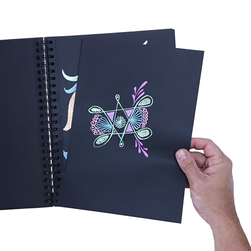 Vanli's Black Sketch Book for Drawing. Drawing Pad for Adults and Kids. Black Drawing Paper 160 GSM, 60 Sheets 9 x12 Inches. Gel Pens not Included