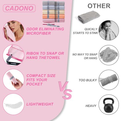 CADONO Microfiber Workout Towels,Gym Towels,Workout Sweat Sports Towel - color: Gray