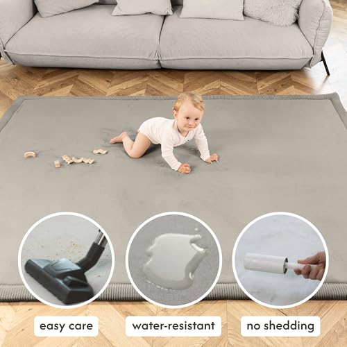 Hakuna Matte CloudSoft Play Mat - Dark Gray 50" x 50" Waterproof - color: Dark Gray, size: 50" x 50"