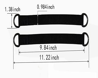 Tree Swing Straps Hanging Kit, 2Pcs 9.84 inches | Heavy Duty, For Swing, Hammocks, Seat, Yoga, Sandbags, Pulley System, Home Gym - color: 25cm straps
