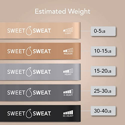 Sweet Sweat® Mini Loop Hip Bands with 5 Levels of Resistance (Toned)