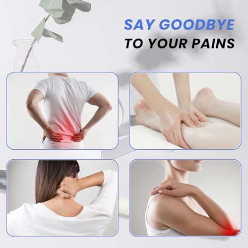 Muscle Roller Stick Ctwctr Massage Roller for Lymphatic Drainage, Cellulite Massager, Leg Massager for Circulation and Pain Relief, Deep Tissue & Trigger Point Massage - color: White