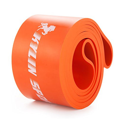 Resistance Band Assisted Pull Up Bands Training Yoga Pilates Elastic Loop Stretch for Cross Workout Gymnastics Power-Lifting - color: Orange