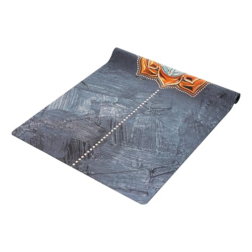 Yvonne Breeze Travel Yoga Mat – 1/16" (1.5mm) Thin, Lightweight, Foldable & Non-Slip – Natural Rubber & Suede – Portable & Eco-Friendly for Hot Yoga, Pilates & Fitness + Free Carrying Strap
