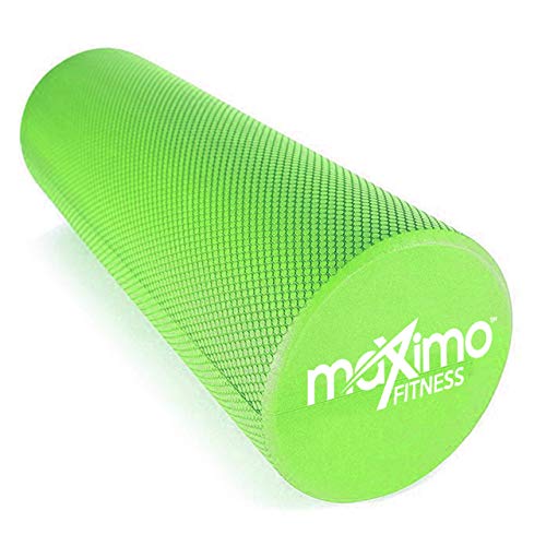 Maximo Fitness Foam Roller - High Density Exercise Roller for Trigger Point Self Massage, Muscle and Back Roller for Fitness, Physical Therapy, Yoga and Pilates, Gym Equipment - color: Green, size: 15cm x 45cm