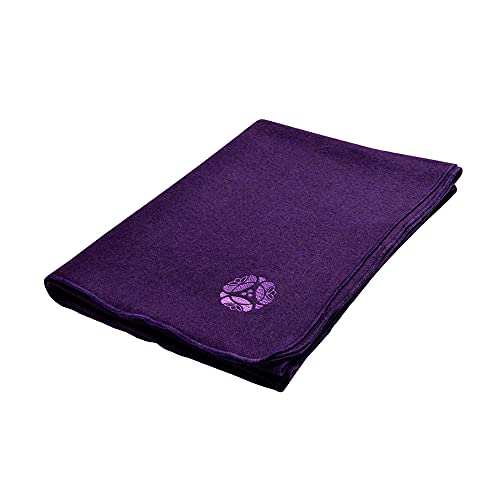 Hugger Mugger Deluxe Wool Blanket - Plum - Soft and Firm, Excellent Yoga Prop, Provides Extra Padding for Knees, Elbows, and Wrists, Durable and Washable - color: Plum