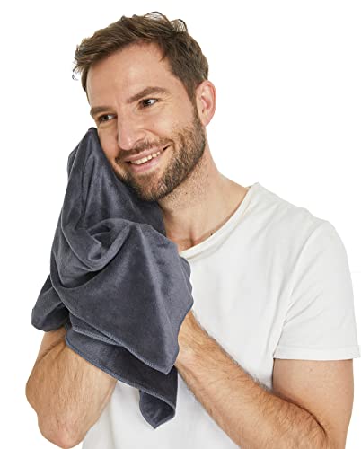 HOPESHINE Gyms Towels for Men & Women Microfiber Exercise Fitness Home Absorbent Sweat Yoga Towels Sports Towels Soft Fast Drying 16inch x32inch 3-Pack - color: 3-pack Grey
