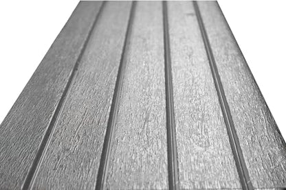 Bench, Deep Grey Top with Black Sides, 2 Pack - Proudly Made in The USA, Click and Lock Hardware-Free Assembly, Durable and Stylish Outdoor Seating - color: Deep Grey/Black, size: 2 Pack