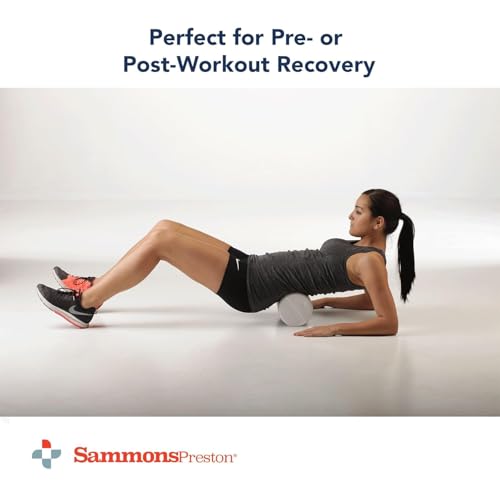 Sammons Preston Foam Therapy Roll, Back Roller, Exercise, Muscle, Yoga, 3" - size: 3" x 36"