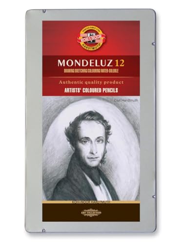 KOH-I-NOOR Mondeluz Grey Line Aquarell Coloured Pencils (Set of 12)
