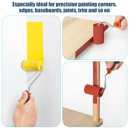 13 Pack 2" High Density Foam Paint Roller Kit for Smooth & Precision Finish