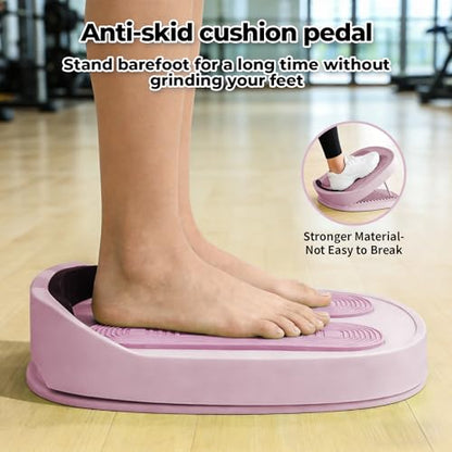 Adjustable Calf Stretcher Slant Board, 15-Level Incline for Ankle Rehab - color: Pink