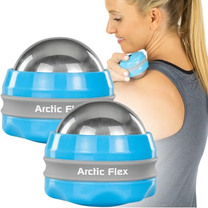 Arctic Flex Cold Massage Roller Ball (2 Pack) - Cryoball Massage Hand Ice