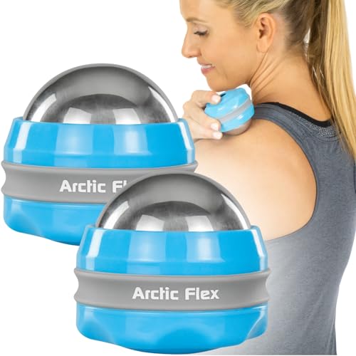 Arctic Flex Cold Massage Roller Ball (2 Pack) - Cryoball Massage Hand Ice