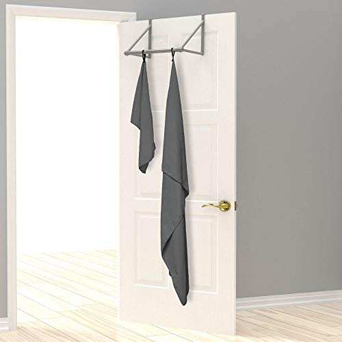 EPAuto 2-Pack Microfiber Quick Dry Travel Towel Set, Gray - color: Grey