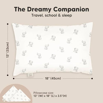 Toddler Pillow with Pillowcase, 13x18 My Little Dreamy Pillow (Elly) - color: Elly