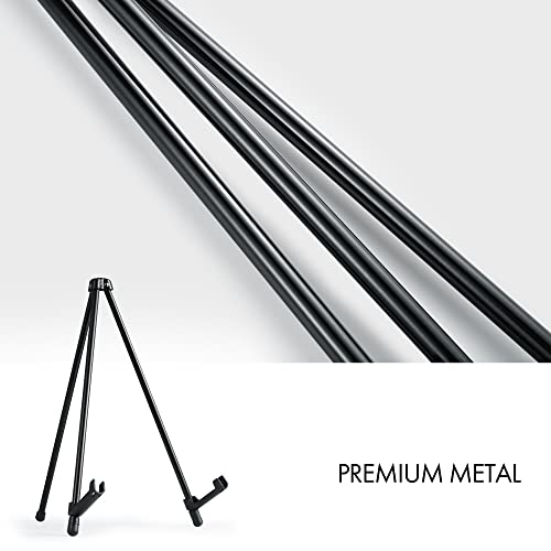 ARTIFY 14'' Tabletop Instant Display Easel, Black Steel Table Top Easels for Display, Tripod for Canvas, Paintings, Signs, Posters - style: 14''Black, 1-pack