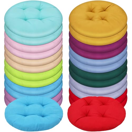 Tinideya 24 Pcs Floor Cushions Classroom,Small 11.8 Inch,Multi Color - color: Multi Color, size: Small 11.8 Inch
