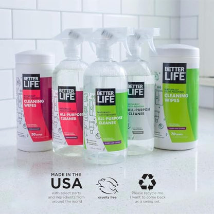 Better Life All Purpose Cleaner - Multipurpose Home and Kitchen Cleaning Spray for Glass, Countertops, Appliances, Upholstery & More - Multi-surface Spray Cleaner - 32oz Unscented - size: 32 Fl Oz (Pack of 1)