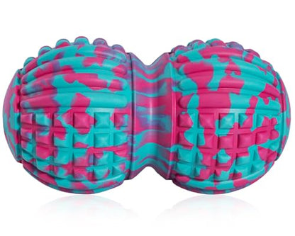 Deep Tissue Massage Ball for Exercise & Recovery - SGS Certification - Targets Back, Shoulder, Legs&Feet - Relieves Muscle Knots, Joint Pain&Tightness, Pressure Point Therapy- Myofascial Release Ball - color: Blue&pink, size: 1-Pack | 7.87-inch