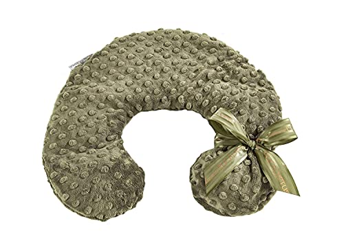 Sonoma Lavender Luxury Eucalyptus/Lavender Neck Pillow, Green Dot | Heatable/Chillable, Microwaveable for Neck and Shoulders, Removable Washable Covers, Great for Relaxation and Pain Relief - color: Green Dot