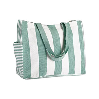 Folkulture Beach Bags for Women, Waterproof, Beach Must Haves -17x14 inch - color: Green