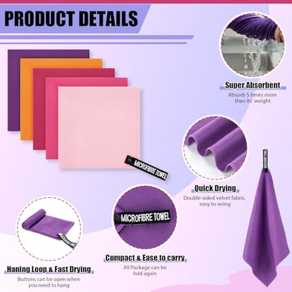 20 Pcs Workout Towels - Gym Sweat Handkerchiefs, Vibrant - color: Vibrant
