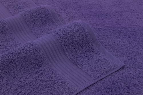 American Veteran Towel, Hand Towels for Bathroom Set of 4, 100% Cotton Turkish Hand Towel Sets, Soft Hand Face Towels, Purple Hand Towels - color: Purple, size: 16x28