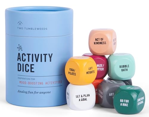 Two Tumbleweeds Mood-Boosting Activity Dice – Set of 9 Dice