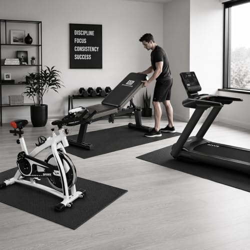 Japard Large Workout Exercise Mat 7' x 3', Extra Wide Pilates Mat 7mm Thick EVA Foam, Non-Slip Home Gym Floor Mat for Yoga, Stretching, Stationary Bike, Treadmill & Fitness Equipment
