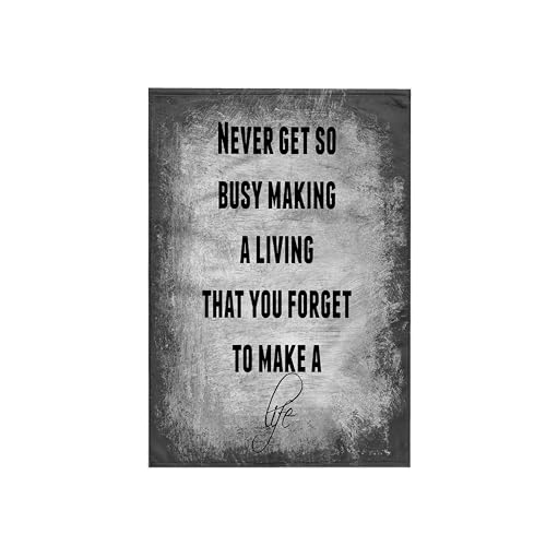 3dRose Never get so Busy Making a Living that You Forget to Make a Life 15x22 Hand Towel - size: 15x22 Hand Towel