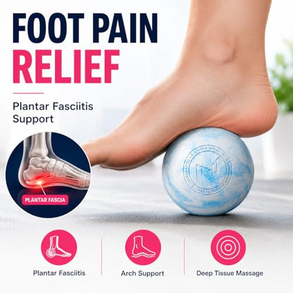 FITZELAR Massage Lacrosse Balls for Myofascial Release, Quality Certification, Massage Deep Tissue for Back and Shoulder, Trigger Point Therapy, Muscle Knots, Relieving Muscle Pain - color: Pink Mix Blue
