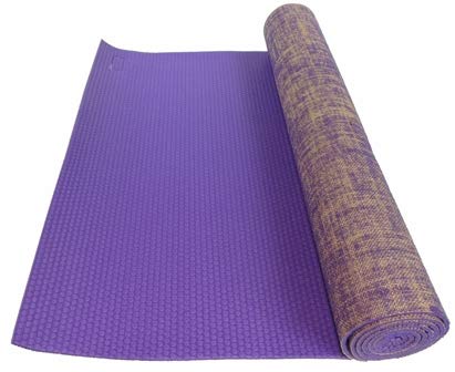 Kakaos Natural Jute Yoga Mat - color: Purple