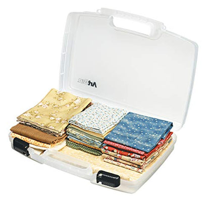 ArtBin 8017AB 17 inch Quick View Carrying Case, Portable Art & Craft Organizer with Handle, [1] Plastic Storage Case, Translucent - size: 17 inch - Standard