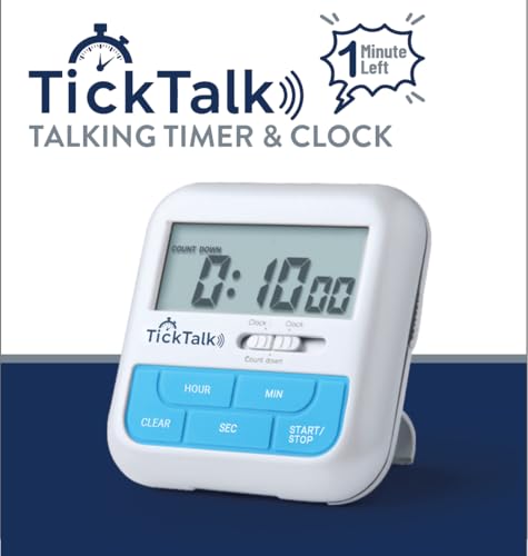 Talking Timer for Kids/Adults/Lab Timer, Visual Timer for Kids Alternative, Voice Countdown Announcements Every Hour/10 Min/1 Min | Children, Cooking, Adults, Workouts, Classroom, lab, ADHD, Reminders
