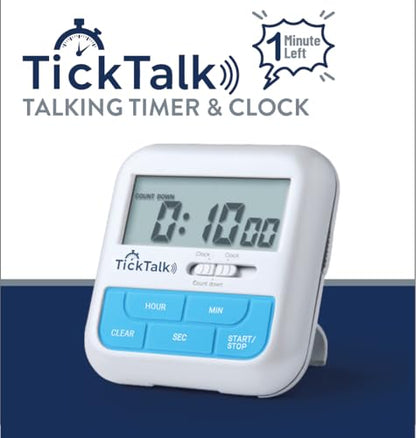 Talking Timer for Kids/Adults/Lab Timer, Visual Timer for Kids Alternative, Voice Countdown Announcements Every Hour/10 Min/1 Min | Children, Cooking, Adults, Workouts, Classroom, lab, ADHD, Reminders