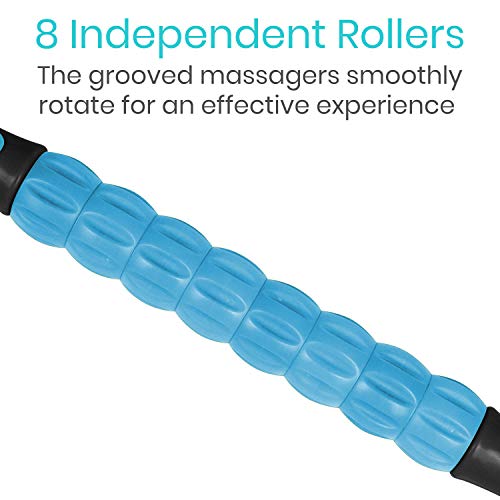 Vive Massage Stick Roller for Muscle, Back, Legs - Deep Tissue Body Fascia | Massager for Hamstring, Calf, Neck Pain, Trigger Point, Exercise -Rolling Relief Tool for Physical Therapy, Recovery