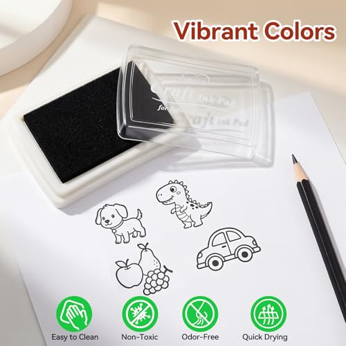 WAYCOM 5-Pack Linoleum Blocks for Printmaking: Linocut kit with Tools & Ink - 4x6 Rubber Carving Blocks - Art Craft Supplies for Beginners & Hobbyists - Gifts for Christmas/Birthday/Art Enthusiast - color: 5 Rubber Blocks + Carving Tool Kit