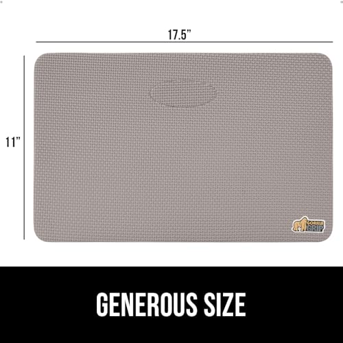 GORILLA GRIP® Extra Thick Foam Kneeling Pad for Gardening, 17.5x11 Gray - color: Gray