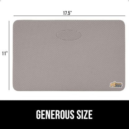 GORILLA GRIP® Extra Thick Foam Kneeling Pad for Gardening, 17.5x11 Gray - color: Gray