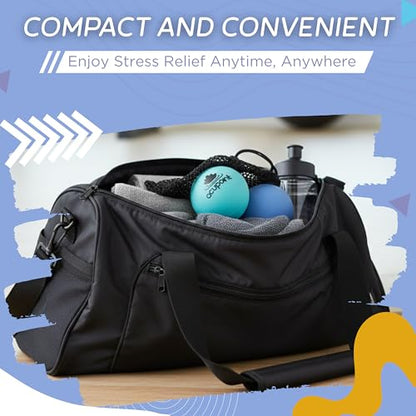 Acupoint Physical Massage Therapy Ball Set - Ideal for Yoga, Deep Tissue Massage, Trigger Point Therapy and Myofascial Release Physical Therapy Equipment - style: Blue