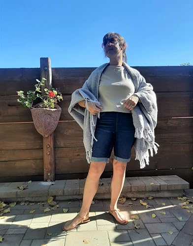 Open Road Goods Solid Color Mexican Yoga Blanket – Large Handwoven Throw for Yoga, Beach, Camping or Home – Soft and Durable Cotton Blend - color: Grey Blanket