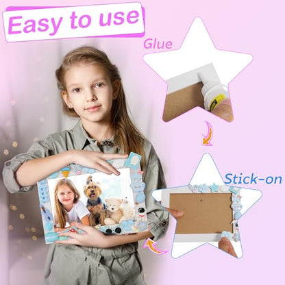 ZALIAFEI 3PCS Mosaic Photo Frame Craft Kit, DIY Crafts Crafts for Girls 8-12, Arts and Crafts Gifts for 10 Year Old