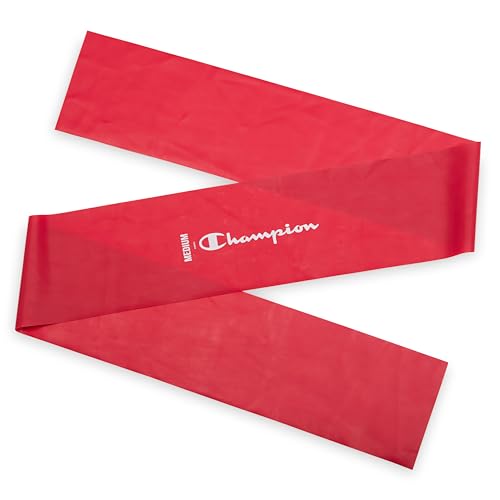 Champion Flat Resistance Bands, 3-Pack (Grey/Red/Blue) | EVA Foam | Lightweight | Balance, Alignment & Flexibility