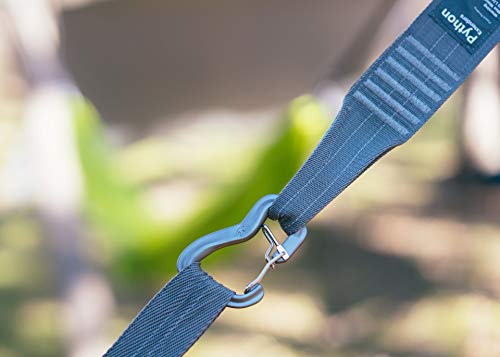 KAMMOK Python Hammock Straps, No-Stretch, Knotless, Durable and Compact, Set of 2 Straps with Stuff Sack (Python Extenders)