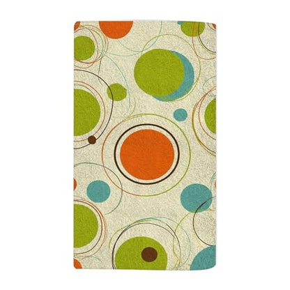Retro Abstract Lines Bath Towel 15X30 Inch Washcloths Orange Green Blue Colors Face/Body/Hair/Hand Towel for Spa Gym Yoga Swim Bathroom Kitchen Hotel - color: Retro Abstract Lines