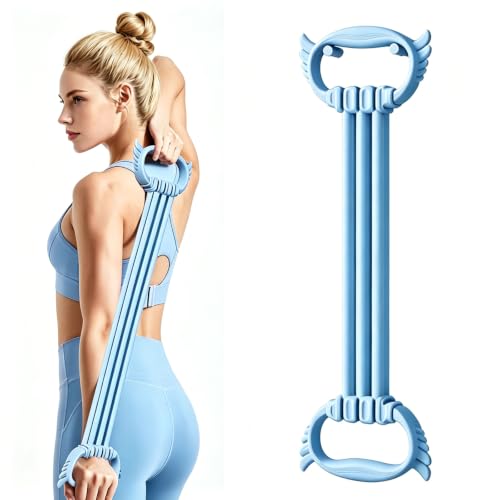 Figure 8 Resistance Band for Women 15-90LBS, Adjustable Resistance Bands with Handles - color: Blue