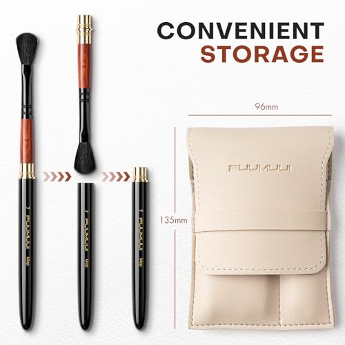 Fuumuui Travel Watercolor Brushes, 5Pcs Professional Plein Air Elegant Natural Squirrel Hair Travel Paint Brush Set with Sable Extended Needle Point Perfect for Watercolor Gouache Ink Painting - color: Black-5pcs
