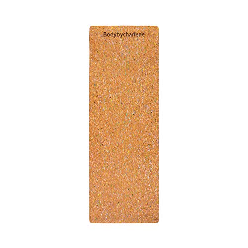 Air Cork Yoga Mat - Bodybycharlene - Non Slip, Anti Skid Cork Surface with TPE Backing - 71"X24"X10mm Thick Yoga Mats! - color: Violet